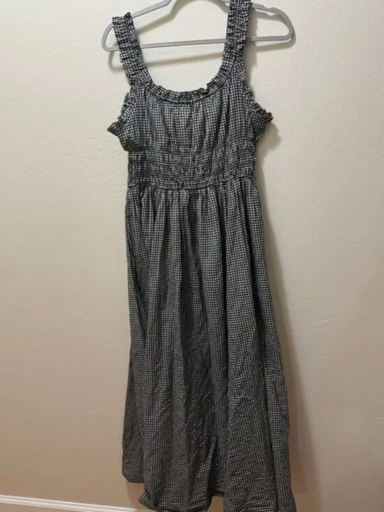 Doen Monochrome Check Midi Dress - Picture 7 of 7